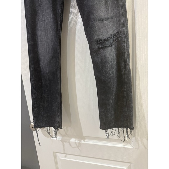We‎ The Free FREE PEOPLE Black Jeans Distressed Womens 26 Raw Hem - Picture 3 of 8